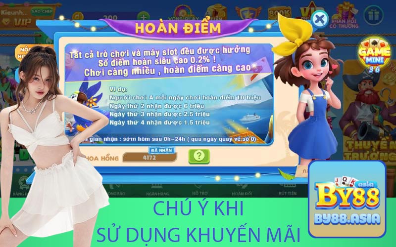 Chú ý khi sử dụng khuyến mãi